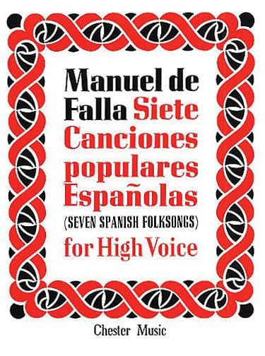 De Falla: 7 Canciones Populares Espanolas for High Voice and Piano 法雅 高音 鋼琴 | 小雅音樂 Hsiaoya Music