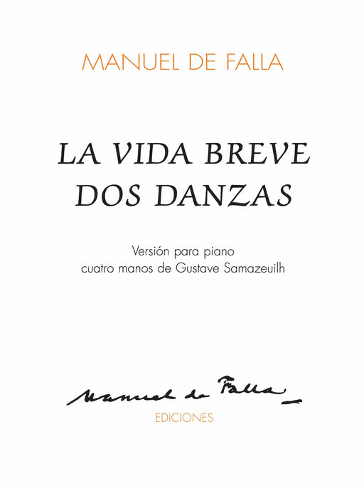 La Vida Breve Dos Danzas 1 Piano, 4 Hands 法雅 短促的人生 鋼琴 | 小雅音樂 Hsiaoya Music
