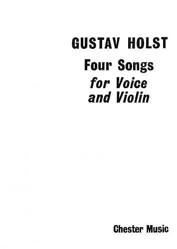 4 Songs for Voice and Violin, Op. 35 霍爾斯特‧古斯塔夫 小提琴 聲樂與器樂 | 小雅音樂 Hsiaoya Music