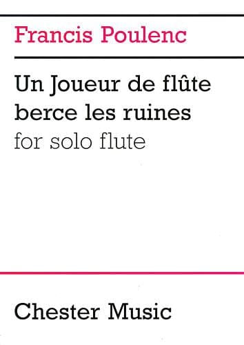Francis Poulenc: Un Joueur De Flute Berce Les Ruines For Solo Flute 長笛 獨奏 長笛 | 小雅音樂 Hsiaoya Music
