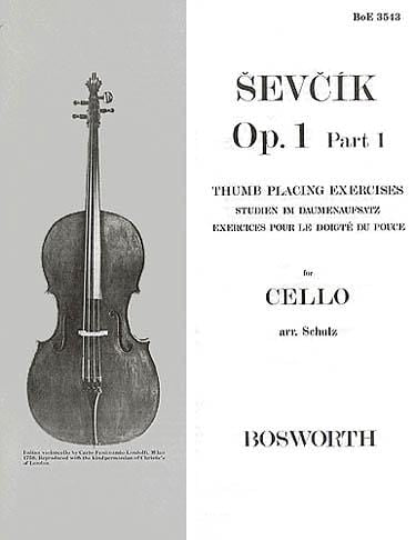 Sevcik for Cello - Op. 1, Part 1 Thumb Placing Exercises 大提琴 練習曲 | 小雅音樂 Hsiaoya Music
