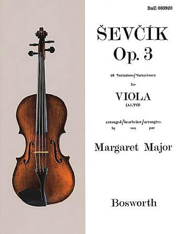 Sevcik for Viola - Opus 3 40 Variations 中提琴 變奏曲 | 小雅音樂 Hsiaoya Music