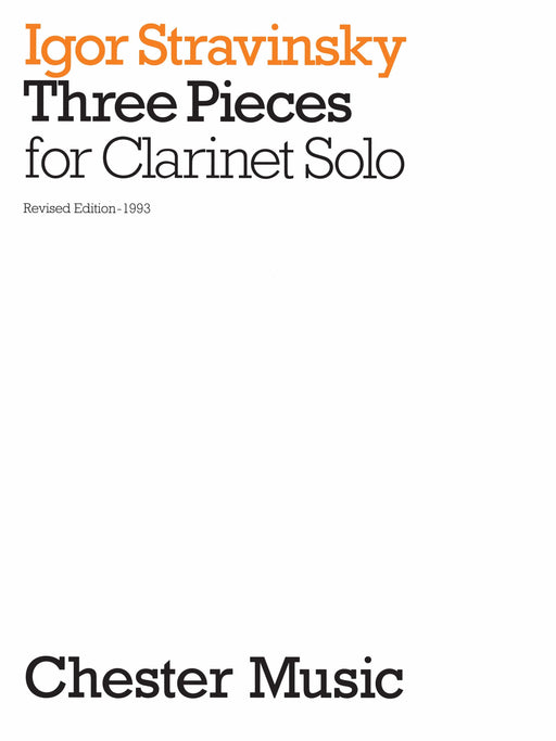 3 Pieces for Clarinet Solo 斯特拉溫斯基‧伊果 小品 豎笛 | 小雅音樂 Hsiaoya Music