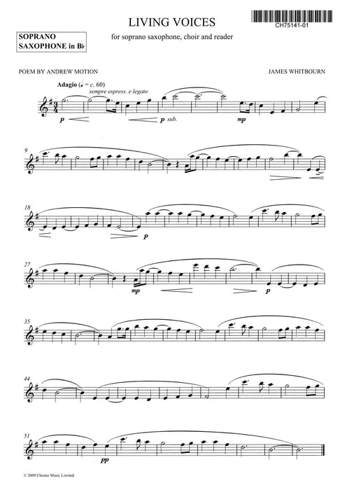 Living Voices Soprano Saxophone Part 薩氏管 | 小雅音樂 Hsiaoya Music