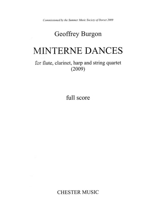 Minterne Dances Flute, Clarinet, Harp, and String Quartet Score and Parts 長笛豎琴 舞曲 弦樂四重奏 | 小雅音樂 Hsiaoya Music