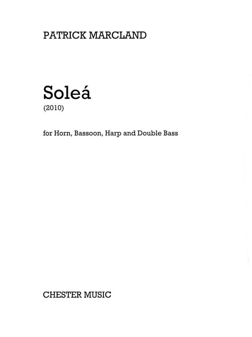 Soleá Horn, Bassoon, Harp, and Double Bass Score and Parts 法國號豎琴 混和四重奏 | 小雅音樂 Hsiaoya Music
