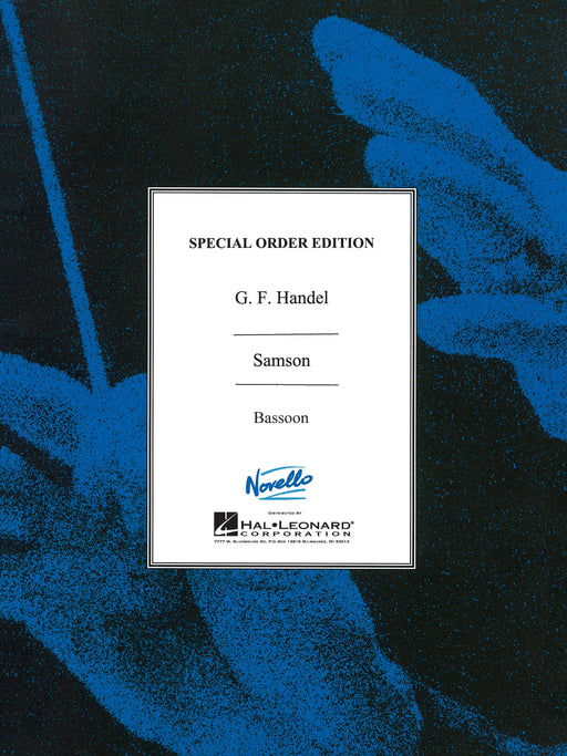 Samson Bassoon Parts Edited By Donald Burrows 韓德爾 | 小雅音樂 Hsiaoya Music