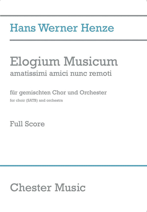 Elogium Musicum amatissimi amici nunc remoti SATB Choir and Orchestra 亨采 合唱團 管弦樂團 | 小雅音樂 Hsiaoya Music