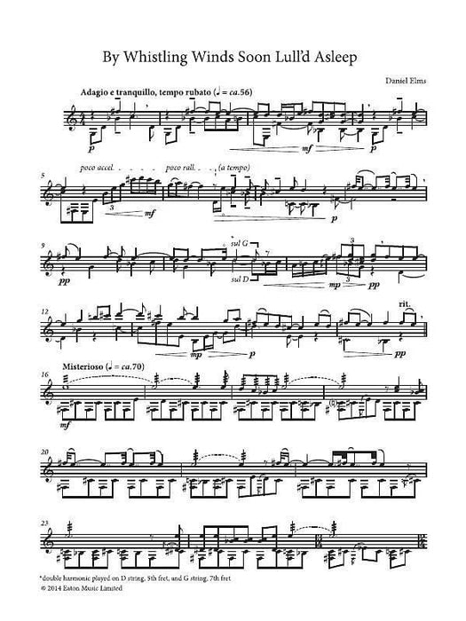 By Whistling Wind Soon Lull'd Asleep Guitar Part 管樂 吉他 | 小雅音樂 Hsiaoya Music