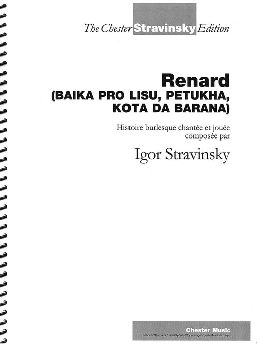 Renard Vocal Score - Revised Edition 斯特拉溫斯基‧伊果 聲樂總譜 聲樂 | 小雅音樂 Hsiaoya Music
