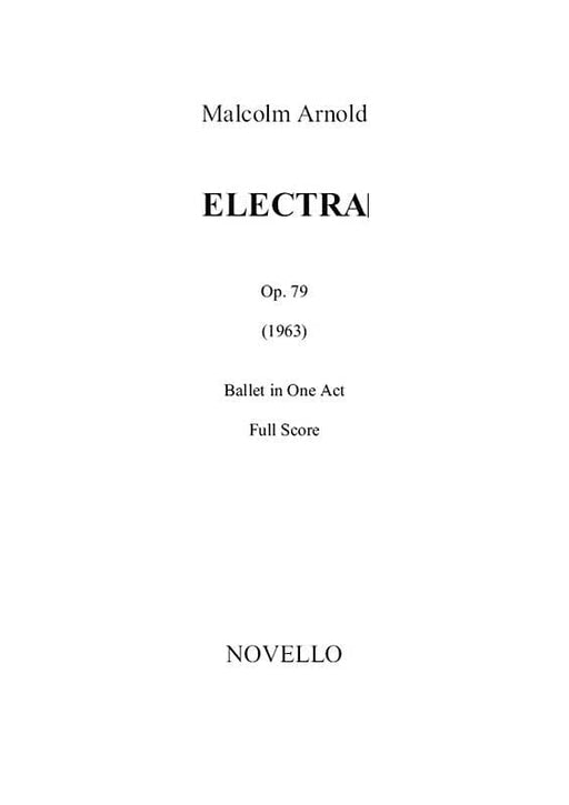 Electra Op. 79 Study Score | 小雅音樂 Hsiaoya Music