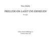 Chorale Prelude On Lasst Uns Erfreuen (2007) for Organ 聖詠前奏曲 管風琴 | 小雅音樂 Hsiaoya Music