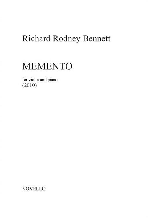 Memento for Violin and Piano Accompaniment 班內特‧理查 小提琴 伴奏 小提琴(含鋼琴伴奏) | 小雅音樂 Hsiaoya Music