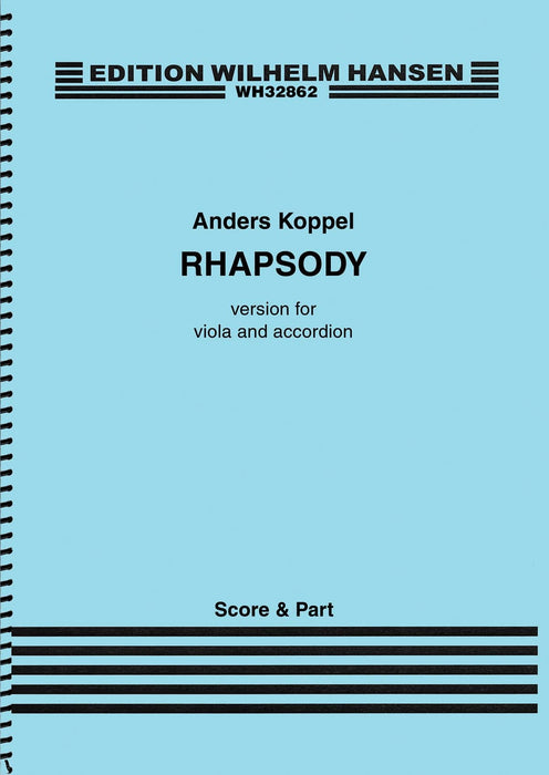 Rhapsody (Version for Viola and Accordion - 2012) Score and Part 狂想曲 中提琴 | 小雅音樂 Hsiaoya Music