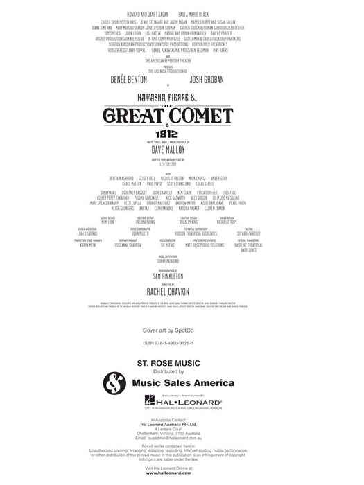 Natasha, Pierre & The Great Comet of 1812 Vocal Selections | 小雅音樂 Hsiaoya Music