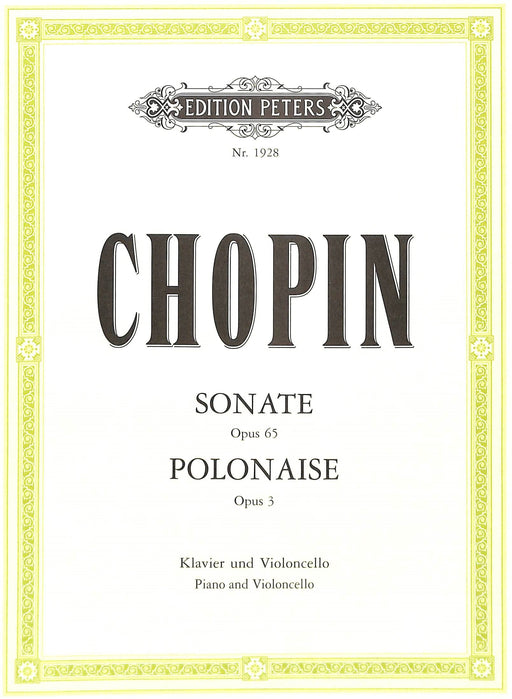 Sonata in G minor Op.65; Polonaise in C Op.3 蕭邦 奏鳴曲 波蘭舞曲 彼得版 | 小雅音樂 Hsiaoya Music