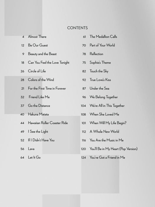 Contemporary Disney Easy Guitar with Tab 吉他 | 小雅音樂 Hsiaoya Music