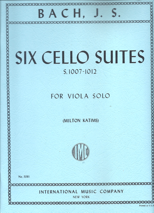 6 Cello Suites IMC3081 *中提琴高中職第一首 | 小雅音樂 Hsiaoya Music