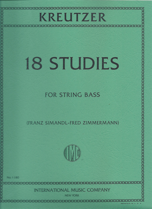 18 Studies IMC1180 *低音提琴國中第二首、高中職第二首、大專第一首 | 小雅音樂 Hsiaoya Music
