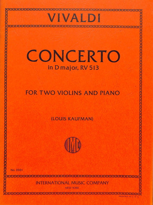 Concerto in D Major, RV 513, originally for two Violins, Strings and Organ (or Cembalo) 韋瓦第 協奏曲 大調 小提琴弦樂管風琴 小提琴 (2把以上含鋼琴伴奏) 國際版 | 小雅音樂 Hsiaoya Music