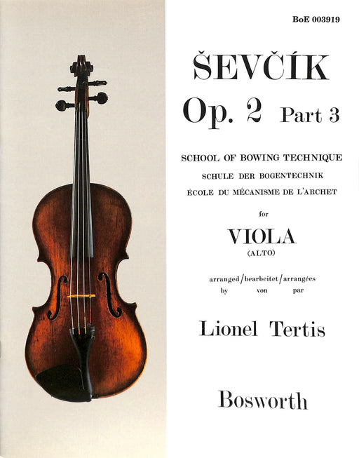 Sevcik for Viola - Opus 2, Part 3 School of Bowing Technique 中提琴作品 | 小雅音樂 Hsiaoya Music
