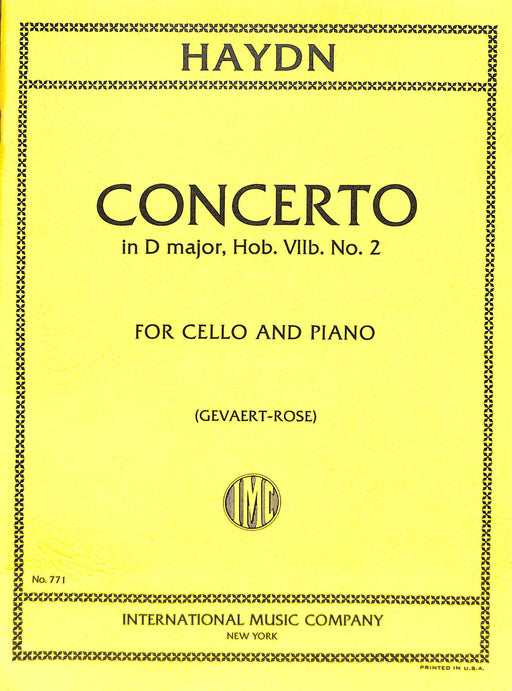 Concerto in D Major, Hob. VIIb: No. 2 海頓 協奏曲 大調 大提琴 (含鋼琴伴奏) 國際版 | 小雅音樂 Hsiaoya Music