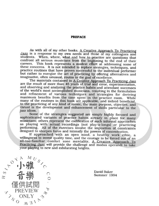 Practicing Jazz: A Creative Approach New and Exciting Strategies for Unlocking Your Creative Potential! 爵士音樂 | 小雅音樂 Hsiaoya Music