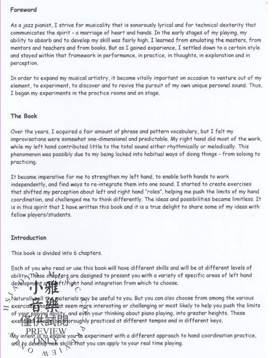 Etudes for Jazz Piano Conversations of the Hands 練習曲 爵士音樂鋼琴 | 小雅音樂 Hsiaoya Music