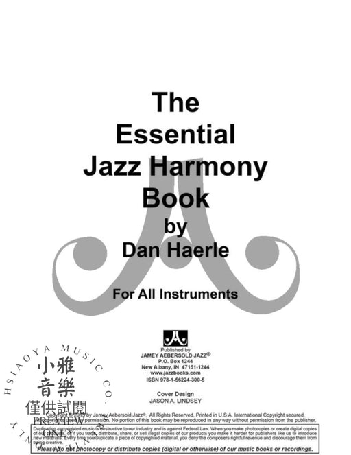 The Essential Jazz Harmony Book For All Instrumentalists and Arrangers 爵士音樂和聲 | 小雅音樂 Hsiaoya Music