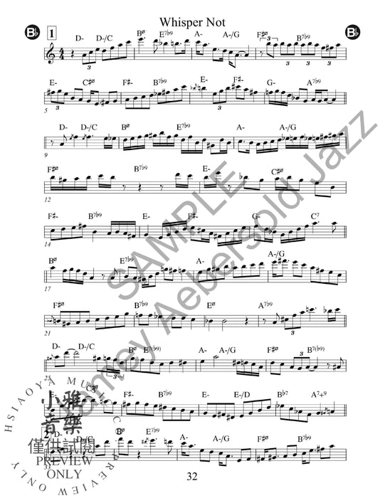 Jamey Aebersold Transcribed Solos Bebop Solos, Licks, Patterns 獨奏 獨奏 | 小雅音樂 Hsiaoya Music