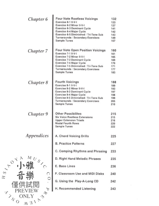 Jazz Keyboard Harmony A Practical Voicing Method for All Musicians 鍵盤和聲學 | 小雅音樂 Hsiaoya Music