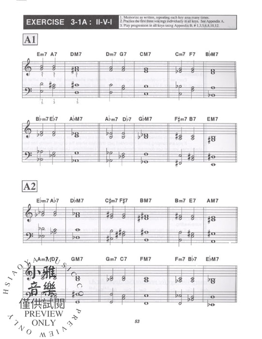 Jazz Keyboard Harmony A Practical Voicing Method for All Musicians 鍵盤和聲學 | 小雅音樂 Hsiaoya Music