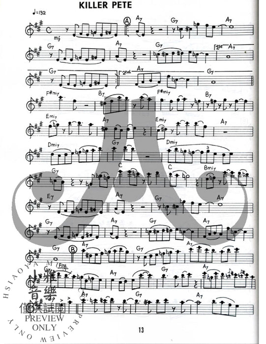 Jazz Solos Correlated with Aebersold Volumes 5 & 6 of Jamey Aebersold's Play-A-Long Book & Recording Series 爵士音樂獨奏 | 小雅音樂 Hsiaoya Music
