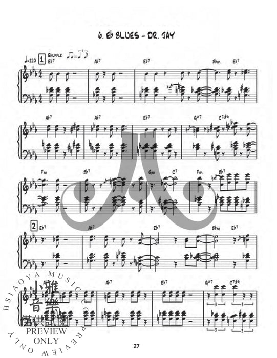 Transcribed Jazz Piano Comping Vol. 42 "Blues in All Keys" Play-A-Long 爵士音樂鋼琴 藍調 | 小雅音樂 Hsiaoya Music