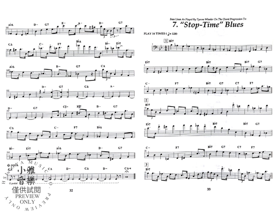 Tyrone Wheeler: Killer Joe Bass Lines Exactly as Recorded on Volume 70 | 小雅音樂 Hsiaoya Music