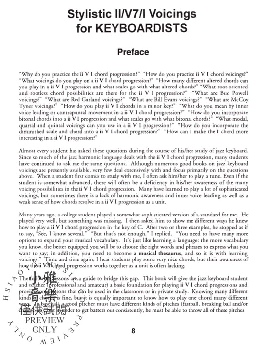 Stylistic II/V7/I Voicings for Keyboardists | 小雅音樂 Hsiaoya Music