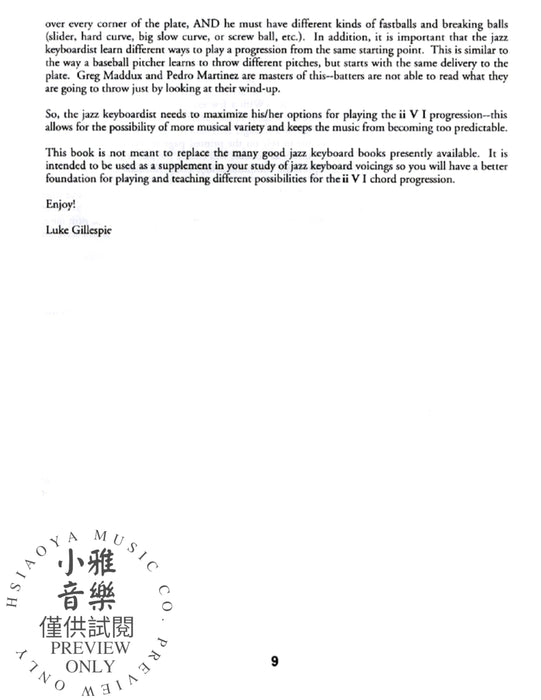 Stylistic II/V7/I Voicings for Keyboardists | 小雅音樂 Hsiaoya Music