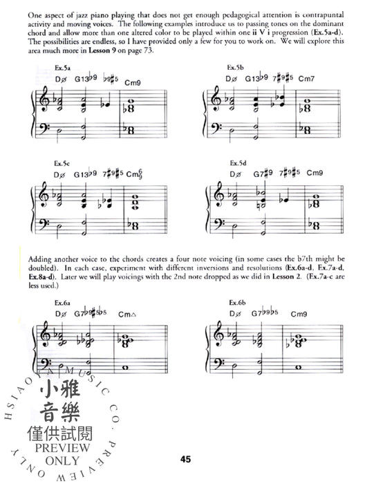 Stylistic II/V7/I Voicings for Keyboardists | 小雅音樂 Hsiaoya Music