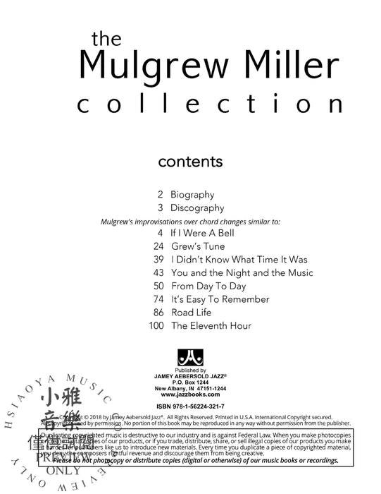 The Mulgrew Miller Collection 8 Solo Transcriptions from Landmark Recordings 獨奏 | 小雅音樂 Hsiaoya Music