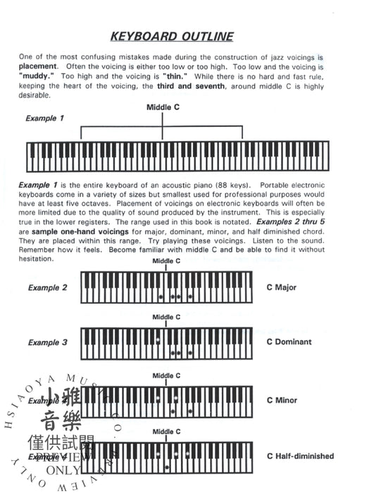Jazz Piano Voicings for Non-Pianists For Individual or Group Study 爵士音樂鋼琴 | 小雅音樂 Hsiaoya Music