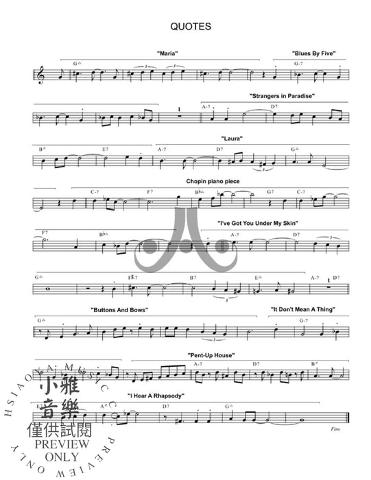 The Jazz Improvisor's Reference Refreshing and Penetrating Insights for Creative Growth 爵士音樂 | 小雅音樂 Hsiaoya Music