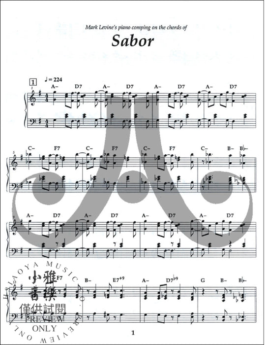 Jazz Piano Voicings Transcribed Piano Comping from Volume 64 Salsa Latin Jazz 爵士音樂鋼琴 | 小雅音樂 Hsiaoya Music