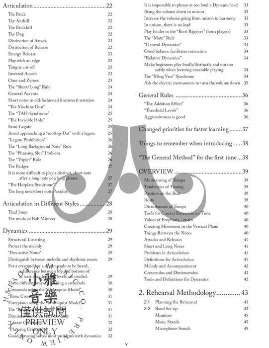 The General Method A New Methodology for a Tighter Big Band 大樂隊 | 小雅音樂 Hsiaoya Music