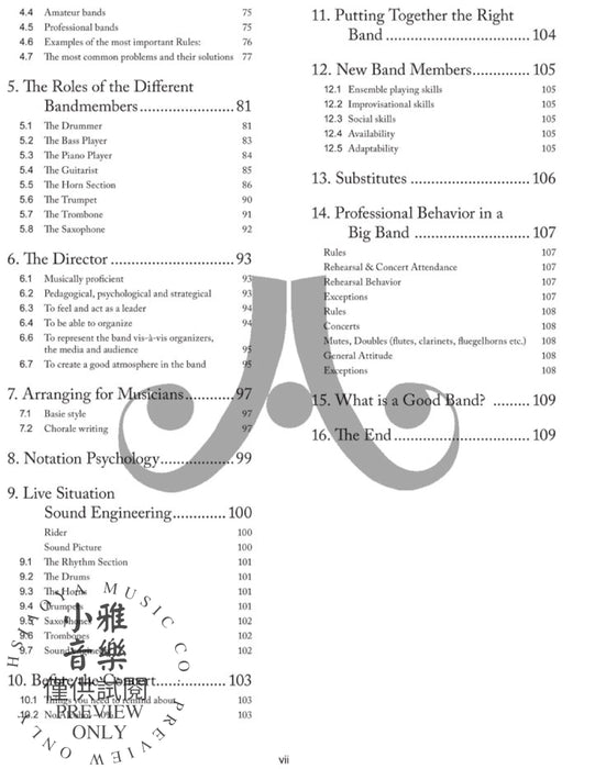 The General Method A New Methodology for a Tighter Big Band 大樂隊 | 小雅音樂 Hsiaoya Music