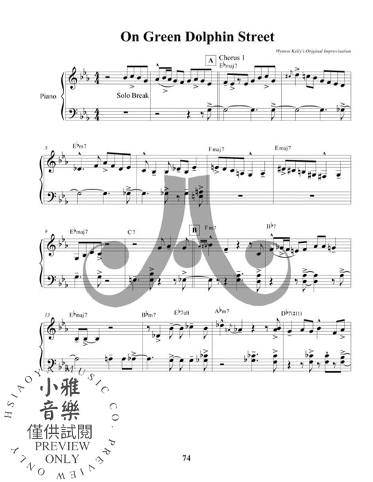 The Wynton Kelly Collection 25 Solo Transcriptions 獨奏 | 小雅音樂 Hsiaoya Music