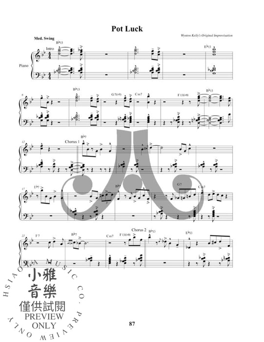 The Wynton Kelly Collection 25 Solo Transcriptions 獨奏 | 小雅音樂 Hsiaoya Music