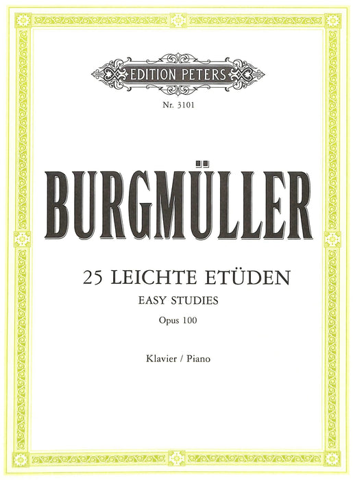 25 Easy & Progressive Studies Op.100 彼得版 | 小雅音樂 Hsiaoya Music