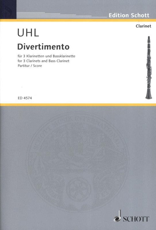Divertimento 烏爾阿弗雷德 嬉遊曲 豎笛3把以上 朔特版 | 小雅音樂 Hsiaoya Music