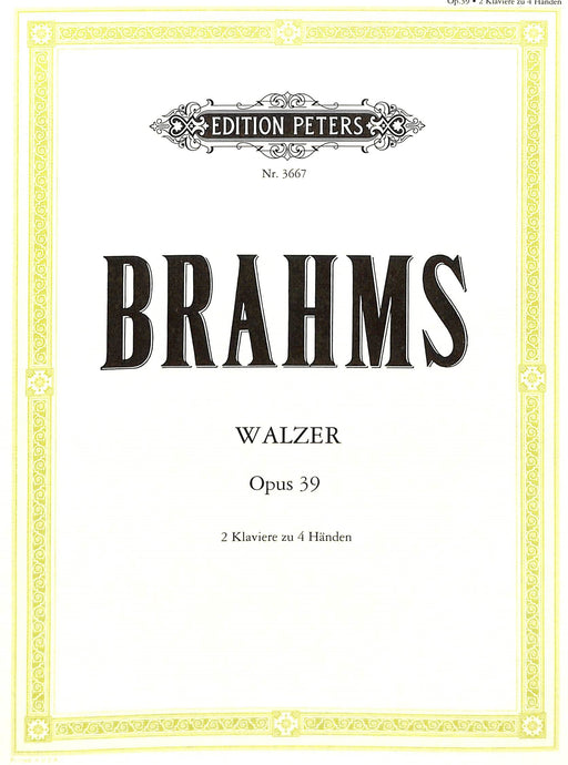 5 Waltzes from Op.39 布拉姆斯 圓舞曲 彼得版 | 小雅音樂 Hsiaoya Music