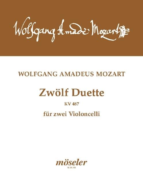 Zwölf Duette KV 487 übertragen für zwei Violoncelli 莫札特 二重奏 古提琴 大提琴 2把 | 小雅音樂 Hsiaoya Music